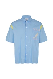 Hemd 'Austin' rauchblau / gelb / puder / hellpink