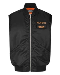 KANGOL Weste orange/schwarz