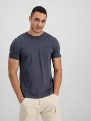 Alpha Industries T-Shirt Rundhalsshirt Backprint T (T-Shirt) anthrazit/schwarz