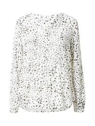 Bluza 'Debra' maslinasta / crna / bijela