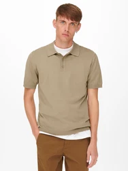 ONLY & SONS Pullover/Poloshirt ONSWyler dunkelbeige