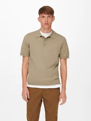 ONLY & SONS Pullover/Poloshirt ONSWyler dunkelbeige