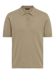 ONLY & SONS Pullover/Poloshirt ONSWyler dunkelbeige