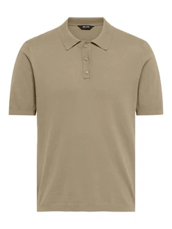 ONLY & SONS Pullover/Poloshirt ONSWyler dunkelbeige ONLY & SONS Pullover/Poloshirt ONSWyler dunkelbeige