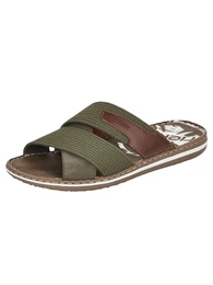 Pantolette braun / khaki