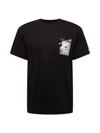 T-Shirt schwarz / rot / wei / rosa