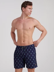 Shiwi Badeshorts Palmtree dunkelblau/mint
