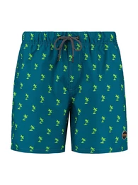Badeshorts petrol / neongrn / schwarz