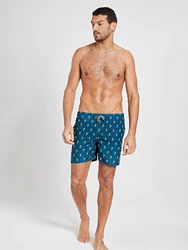 Shiwi Badeshorts Palmtree petrol/lachs