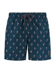 Shiwi Badeshorts Palmtree petrol/lachs