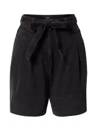 Džíny se sklady v pase černá džínovina