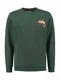 Shiwi Sweatshirt 'Cameleon' dunkelgrün / orange