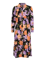 Dorothy Perkins Petite Košilové šaty zelená / fialová / oranžová / černá