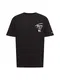 Tommy Jeans T-Shirt grau / schwarz / wei