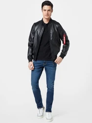 ALPHA INDUSTRIES Shirt schwarz/weiß