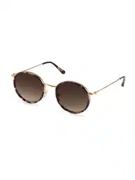 Sonnenbrille 'Amsterdam Umber Tortoise Brown' ocker / dunkelbraun / gold / schwarz
