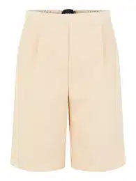 Kalhoty se sklady v pase 'Vagna' broskvová