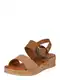 MUSTANG Sandali s paščki  rjava / svetlo rjava