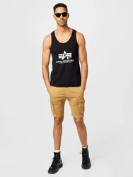 ALPHA INDUSTRIES Shirt/Top schwarz/weiß