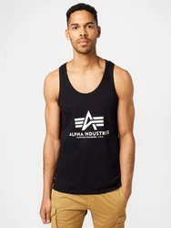 ALPHA INDUSTRIES Shirt/Top schwarz/weiß