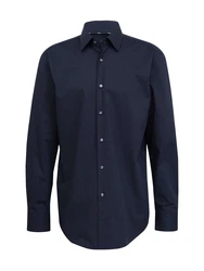 BOSS Langarmhemd Slim-Fit Hank Hemd schwarz