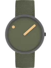 Picto Uhr dunkelgrn