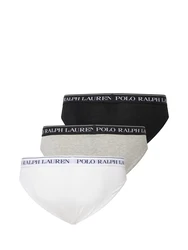 Polo Ralph Lauren Herren Slips 3er Pack LOW RISE BRF-3-PACK-BRIEF grau/graumeliert/schwarz/wei/Schwarz/Wei/Grau