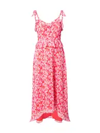 Letní šaty pink / ohnivá červená