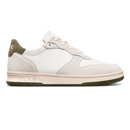 Sneaker 'Malone' hellbeige / oliv / wei