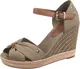 TOMMY HILFIGER Sandály 'Elena'  námořnická modř / khaki / červená / bílá
