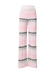 Kalhoty 'ANICA' kámen / světle růžová / černá