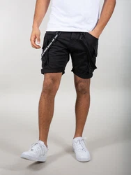 ALPHA INDUSTRIES Shorts Cargohose schwarz/weiß