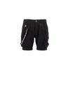ALPHA INDUSTRIES Shorts Cargohose schwarz/weiß