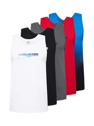 Top blau / blutrot / schwarz / weiß