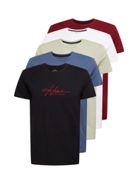 Shirt marine / pastellgrn / weinrot / schwarz / wei
