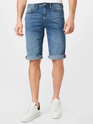 Blend 5-Pocket-Jeans Twister Capri Shorts blau