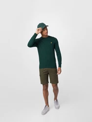 Lyle & Scott Pullover gelb/dunkelgrün/schwarz