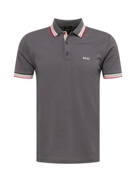 Poloshirt ''''Paddy'''' dunkelgrau / beige / rot