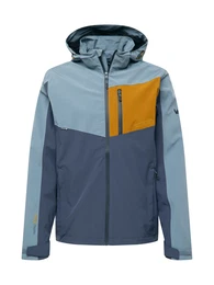 Sportjacke ''''Globe'''' hellgrau / blau / honig