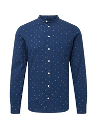 Hemd navy / dunkelblau / weiß