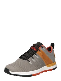 Halbschuh braun / grau / rot