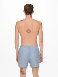 Only & Sons Badeshorts 'ONSTED' royalblau/weiß