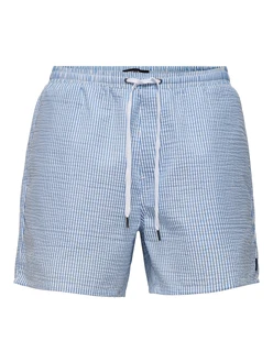 Only & Sons Badeshorts 'ONSTED' royalblau/weiß