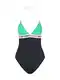 Tommy Hilfiger Underwear Enodelne kopalke  zelena / svetlo rdeča / črna / bela