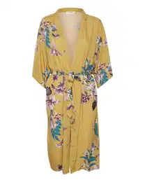 Kimono 'Otta' hořčicová / petrolejová / fialová / světle růžová / bílá