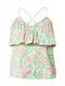 VERO MODA Top 'LINA'  bež / zlata / zelena / oranžna / melona