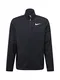NIKE Sportsweatjacke schwarz / weiß