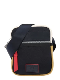 Tasche sand / navy / feuerrot / weiß