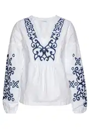 Halenka modrá / bílá