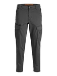 JACK & JONES Hose JJIAce JJDex STACE DEX dunkelgrau